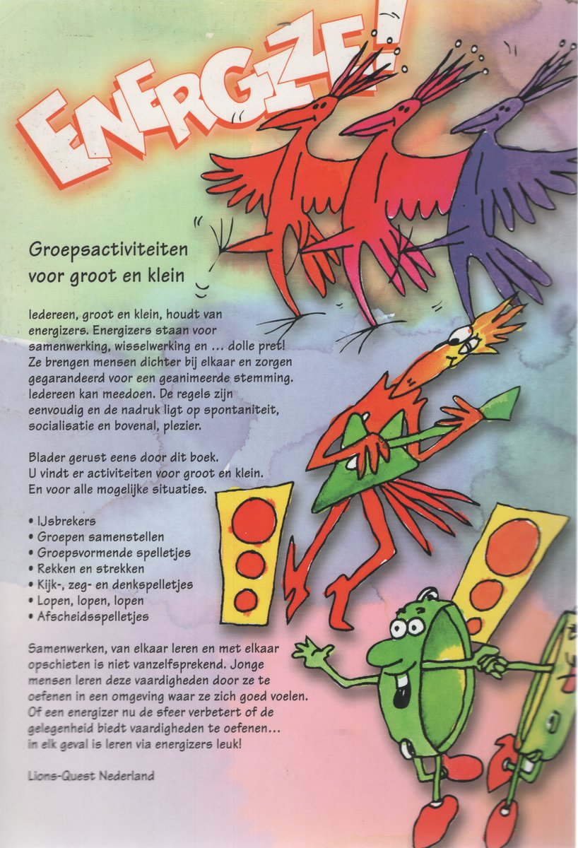 Energize! - back cover