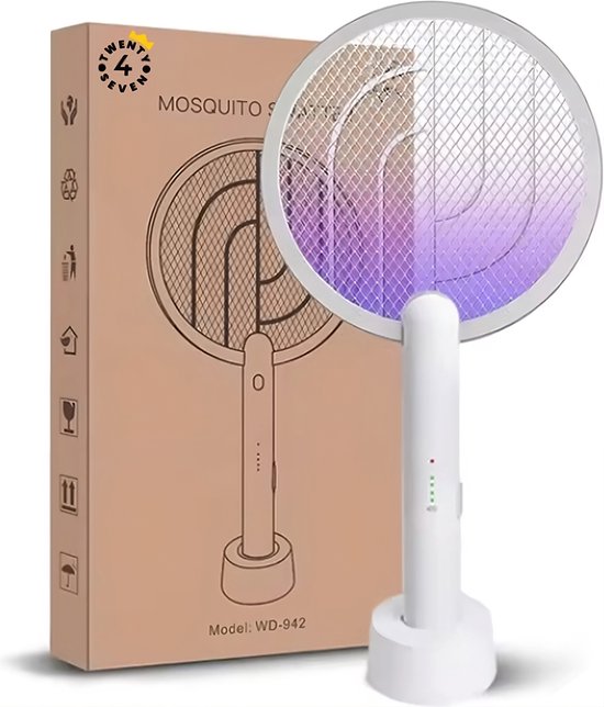 Twenty4seven® 2 in 1 Vliegenmepper Elektrisch - Muggenlamp - Muggenvanger - Insectenlamp - Vliegenvanger - Muggenstekker - Vliegenlamp - Binnen & Buiten