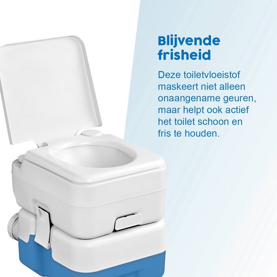 ProPlus toiletvloeistof - 2L - Afvaltanktoevoeging - Draagbaar Toilet - Chemisch Toilet - Campingaccessoires - Blauw van ProPlus — afbeelding 2