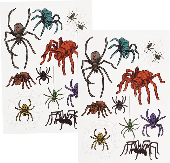 Amscan 36 Spinnen Deko 5x4cm | Plastik Spinnen Für Halloween - Gruselige Partydekoration