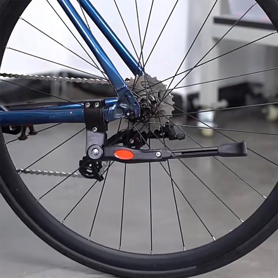 Fietsstandaard Vloer, Universele Verstelbare Beursstandaard Fietshouder, Parkeerstandaard voor MTB, City, Racefietsen, voor Alle 30-80mm Brede Fietsbanden