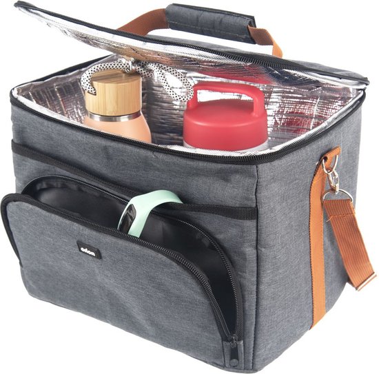 Koeltas Grijs 11 l - Lunchtas - Koeltasje - Geïsoleerde - Koelbox van KOEL — afbeelding 3