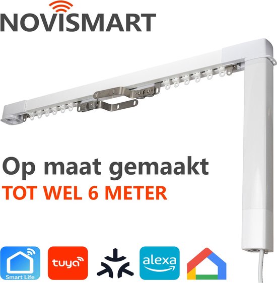 Heavy Duty aluminium dubbele gordijnrail 6ft plafondmontage