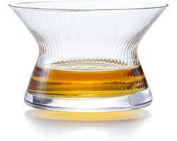Whiskyglas Japanse stijl - Roterend glas - Kristal - 170 ml - Met onderzetter Image