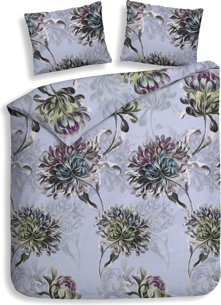 Heckettlane Heckett & Lane Flanel Dekbedovertrek Bing (Frost Blue) - 260x200/220 cm