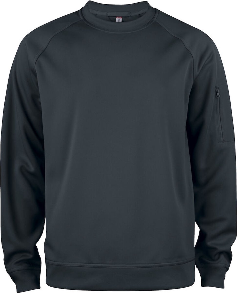 Clique Basic Active Roundneck 021010 - Zwart - XS