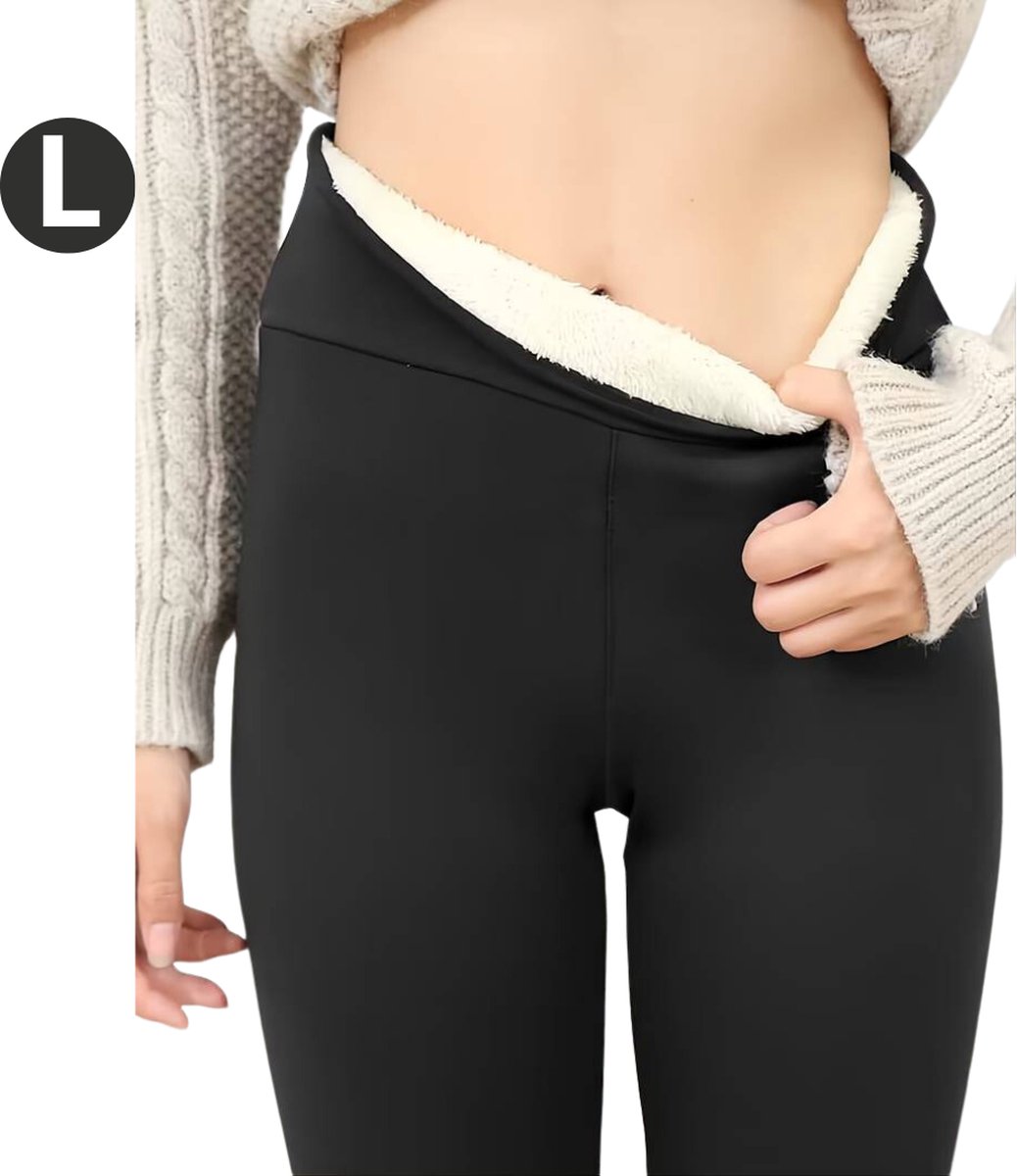 Nivard Winter Panty Warme panty Fleece Panty Thermo Panty Legging Stretch Dames Kleding Grijs