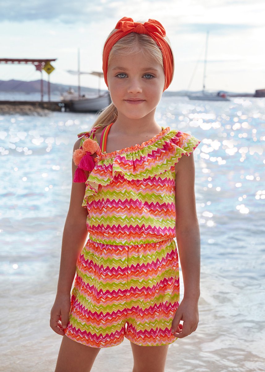MAYORAL - T-shirt - Maat 116 - Meisjes - Meerkleurig -