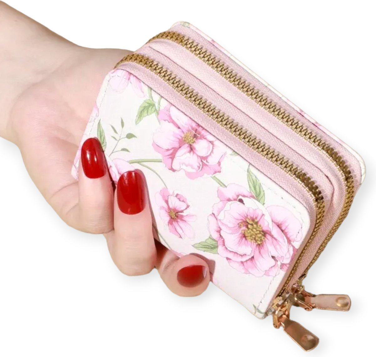 Ruige Leren Dames Portemonnee Okergeel - Barneys Leather