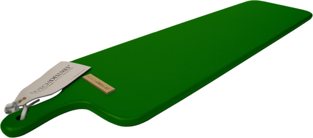 Dutchdeluxes - handgemaakt - Luxe - Serveerplank - Presenteerplank - Smal en lang - Groen