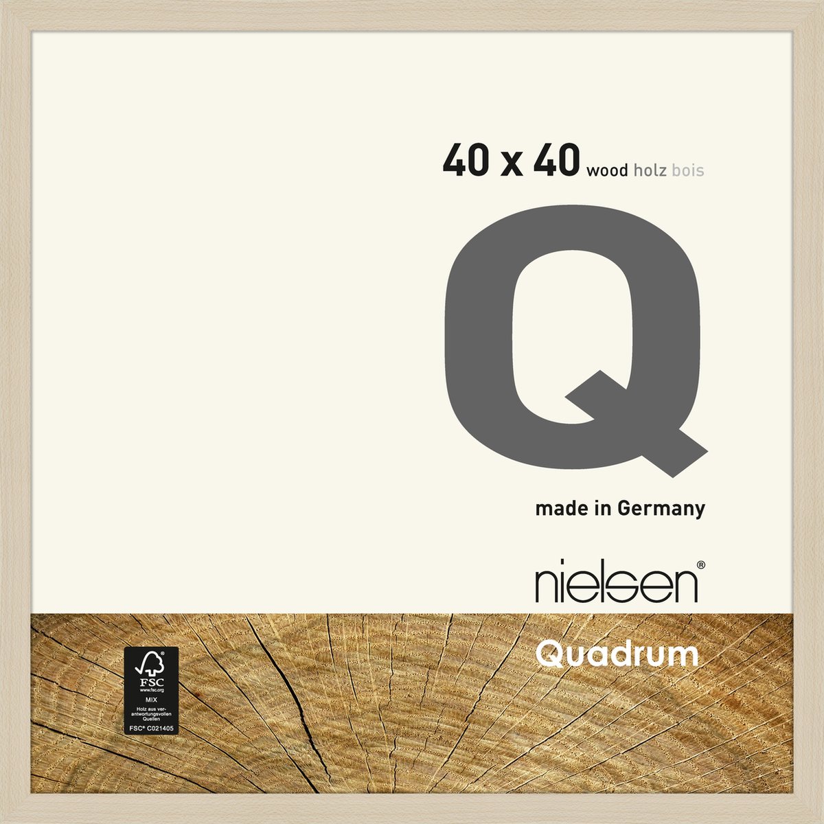 Nielsen Quadrum Houten Wissellijst Maple 40x40cm Ahorn