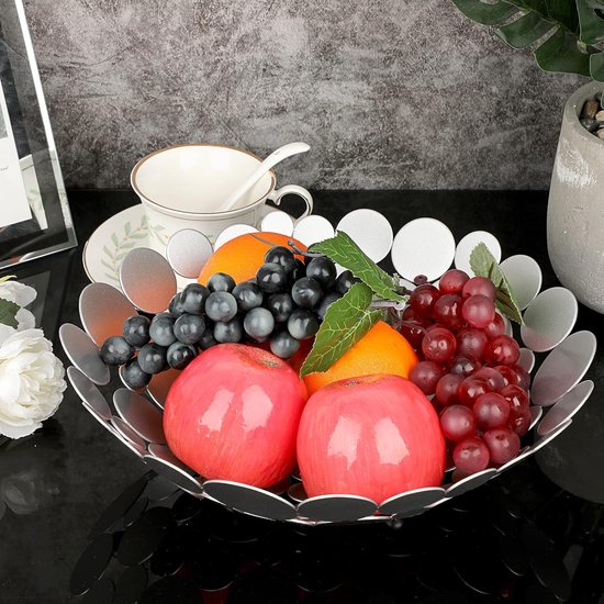 Fruitschaal Fruitkommen Fruitmand Keramische Fruitschaal Witte Fruitschaal Voor Aanrecht, Witte Voetstukkom Voor Decorfruitschaal Fruitschalen Fruitrekken Fruithouder