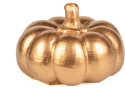 HOBI - Goudkleurige pompoen van hars 6,5 cm