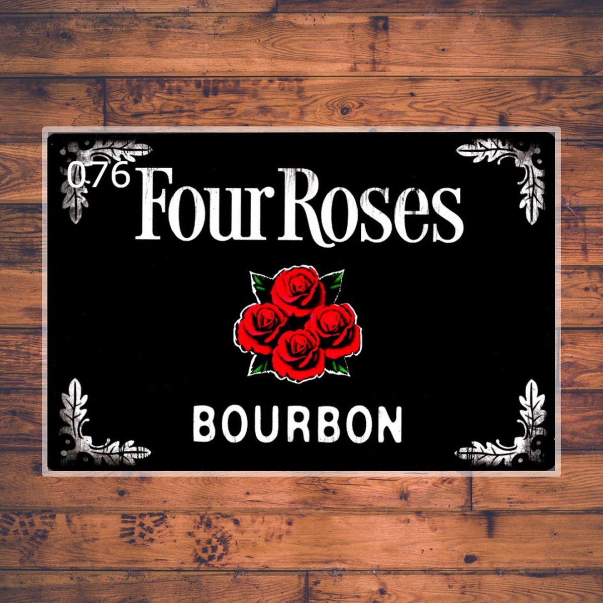 Wandbordje Four Roses Bourbon Whiskey