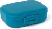 Amuse Snackbox - Small - Boîtes à collations - Boîte de rangement avec fermeture à clip - Passe au lave-vaisselle - Bleu foncé