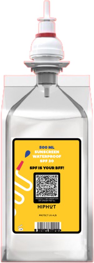 HIPHOT Zonnebrandcr me 1 2 Liter 500ML Factor 30 Waterbestendig hiphot-zonnebrandcr-me-1-2-liter-500ml-factor-30-waterbestendig