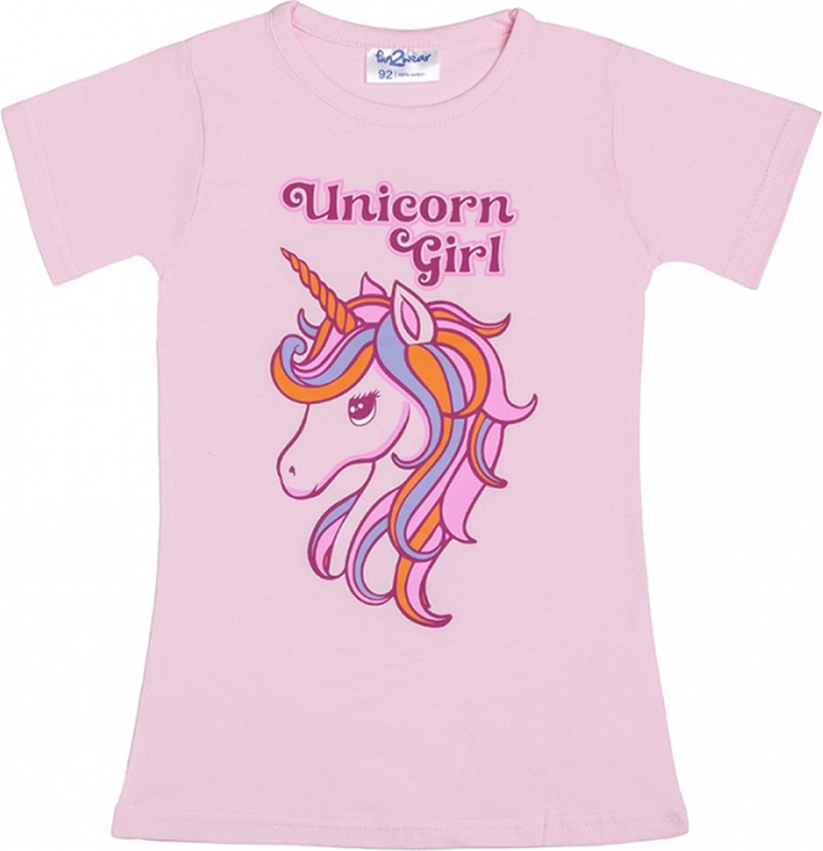 Fun2wear - nachthemd - Unicorn - Roze - maat 98