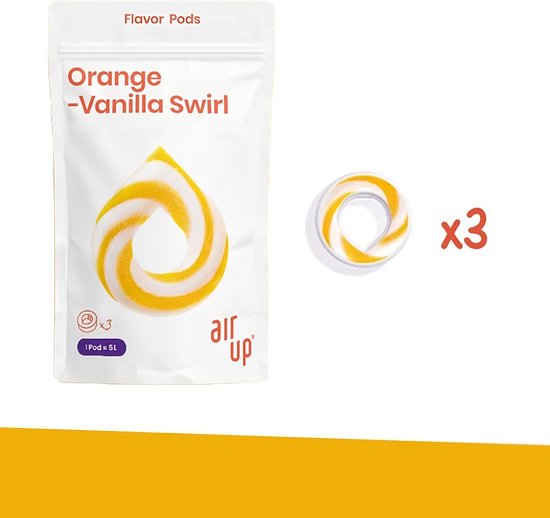 GOUSSES Air Up ORANGE & VANILLE - Comprenant 3 dosettes - 23 recharges -  recharge -... | bol