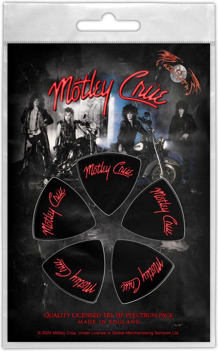 Mötley Crüe - Logo - Plectrum - Tri-Tip - 5-pack 1.00 mm