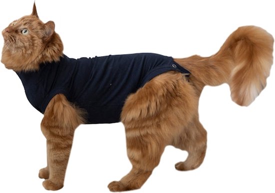 LIANZIMAU EVEL Kat Herstelpak Met Anti likken Voor Chirurgische Abdominale Wonden Zachte Ademende Thuis Huisdier Kleding E kraag Alternatief Voor Katten Honden Na Chirurgie Draag Pajama Suit , Paars