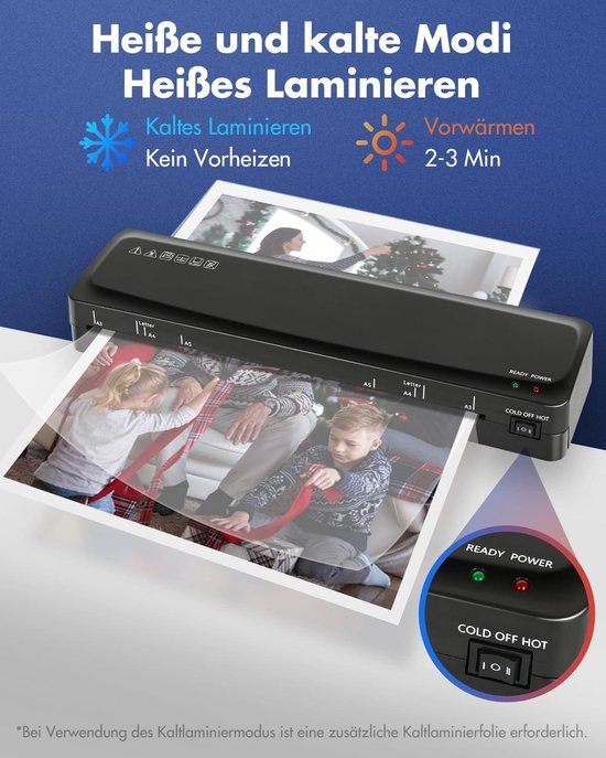 Lamineermachine warm en koud a3 compact