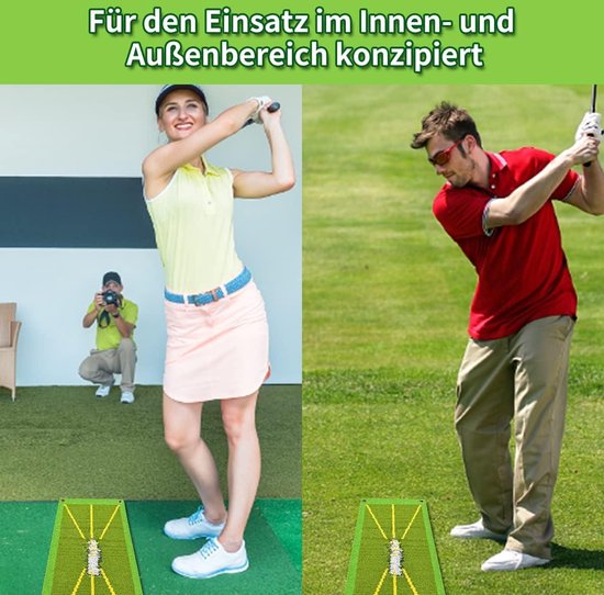 Golf Trainingsmat - Swing Trainer - Slagherkenning Verbeteren - Directe Visuele Feedback - 25 x 50 cm - Groen van GOLF — afbeelding 2