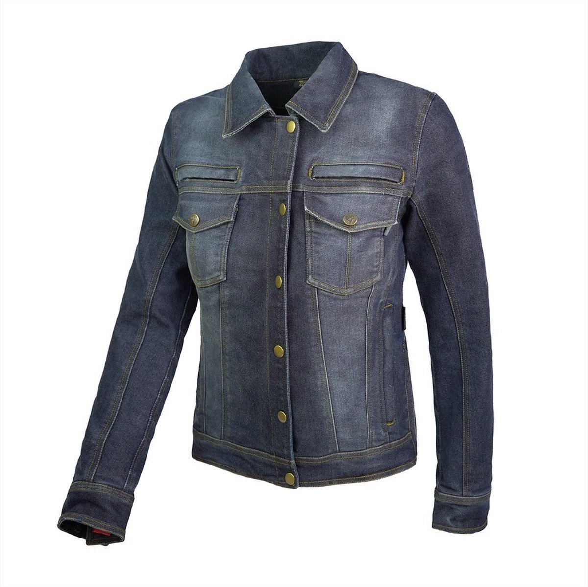 By City-kansas lady blue-motorjas-dames-motorspijkerjas-spijkerjas-protectie-CE gecertificeerd-blauw-denim-XXL
