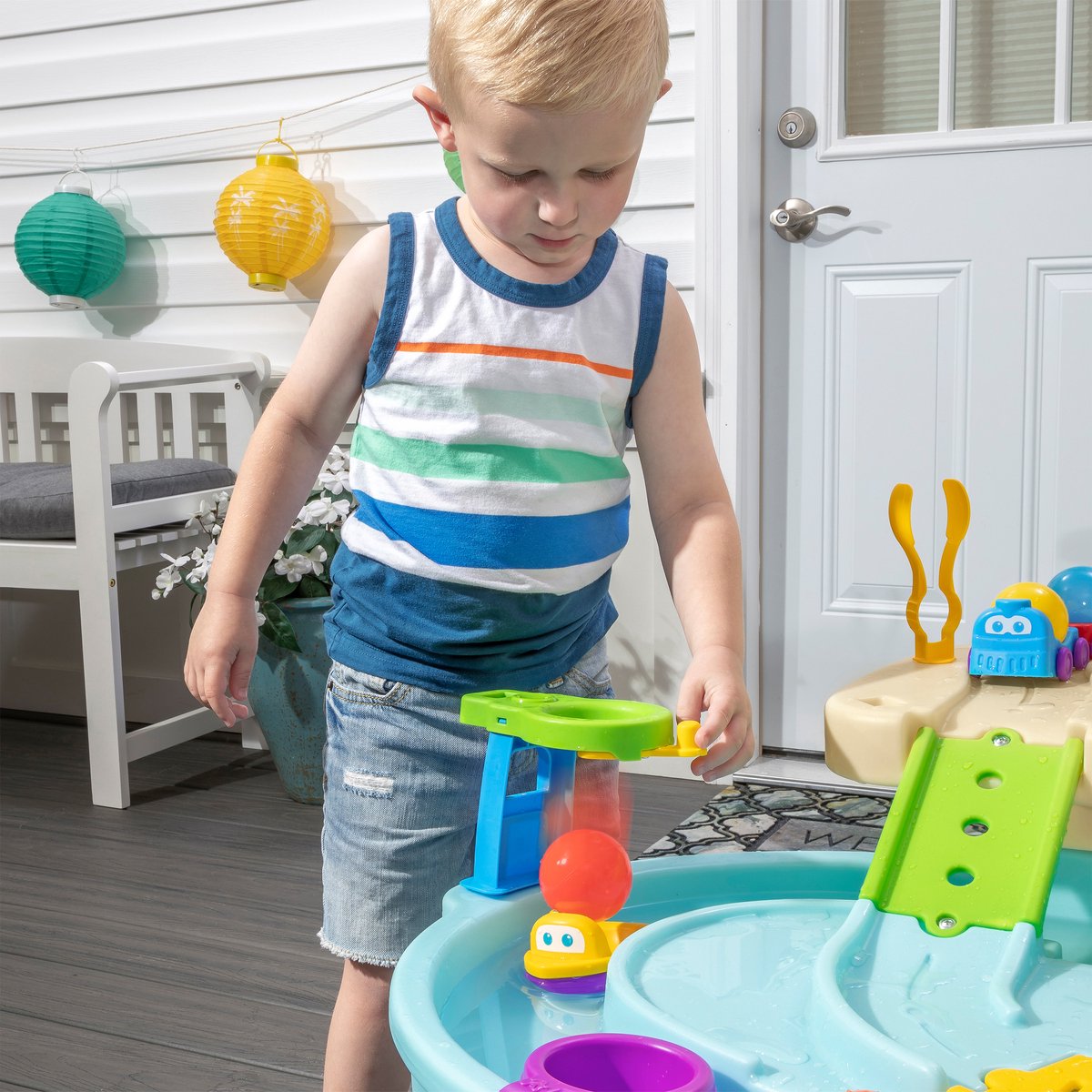 Step2 Ball Buddies Watertafel voor kinderen met ballen - Kinder speelgoed van kunststof met 23 accessoires incl. ballen - Speelgoed activiteitentafel voor binnen of buiten / tuin — afbeelding 17