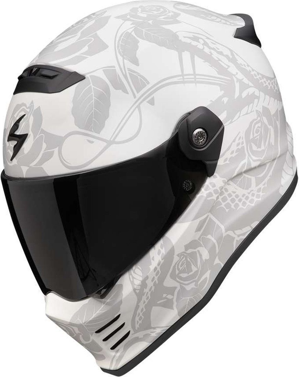 Scorpion COVERT FX Dragon Mattight Grey Silver XS - Maat XS - Helm