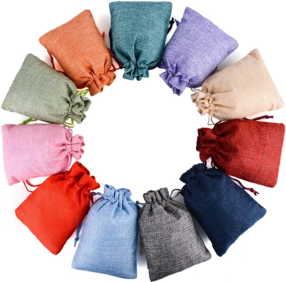 Lot De 24 Sacs En Coton 13 X 18 Cm Avec Cordon De Serrage Pour Le