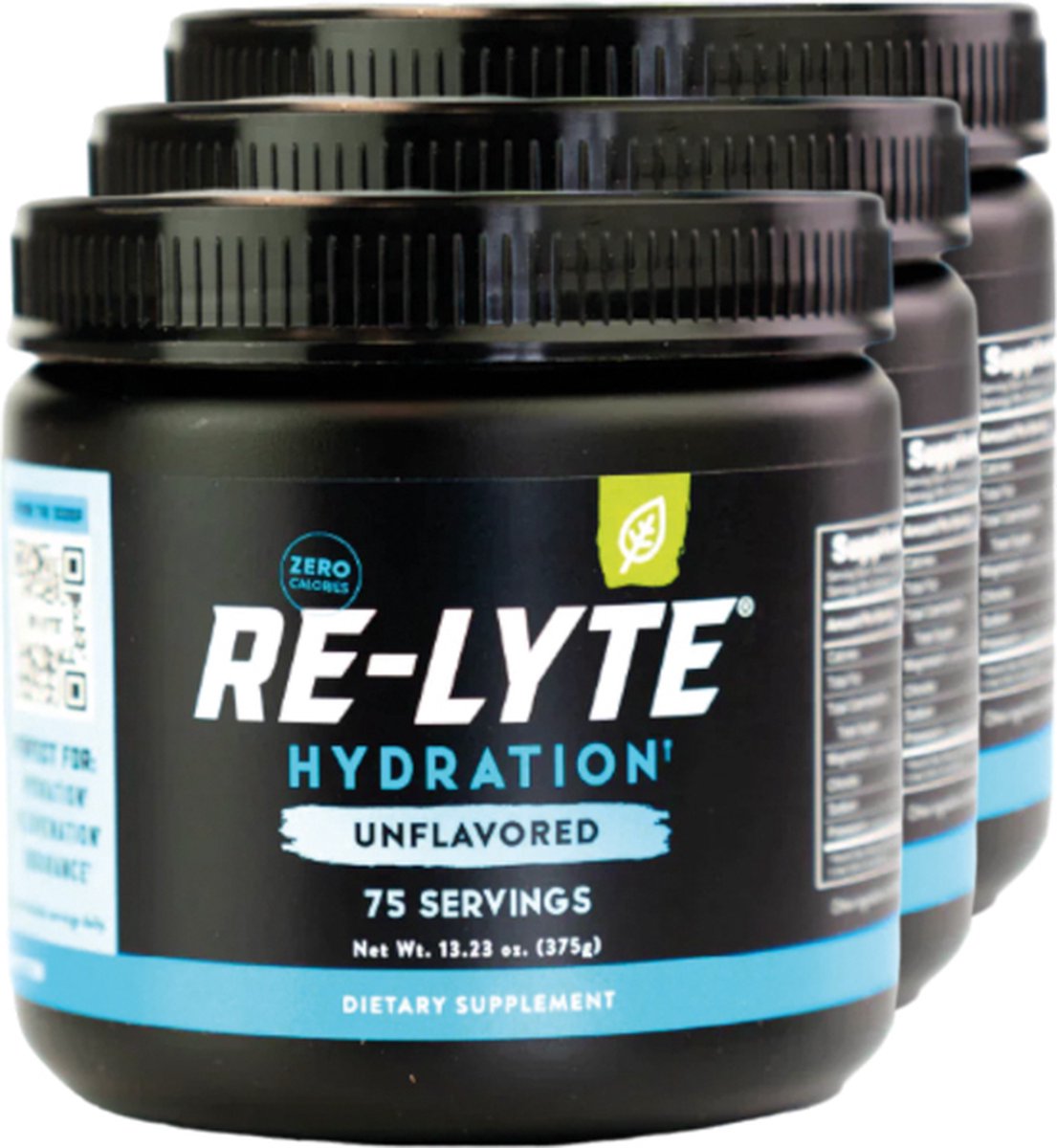 Goedkoopste Re-Lyte | Hydration Drink Mix | Unflavored 375g | 3 stuks | 3 x 375 gram