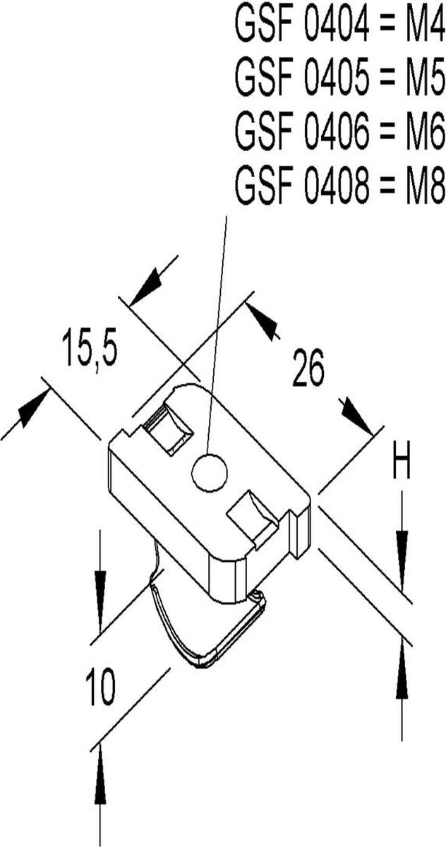 Niedax GSF0408 NIE GLIJMOER per 25