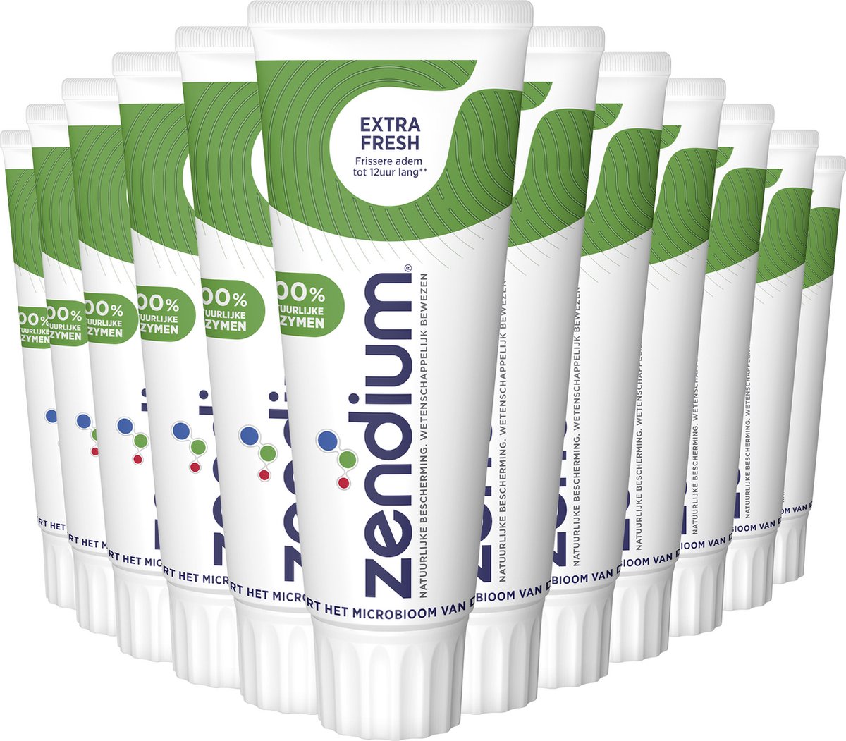 Zendium Extra Fresh Tandpasta - 12 x 75 ml - Voordeelverpakking