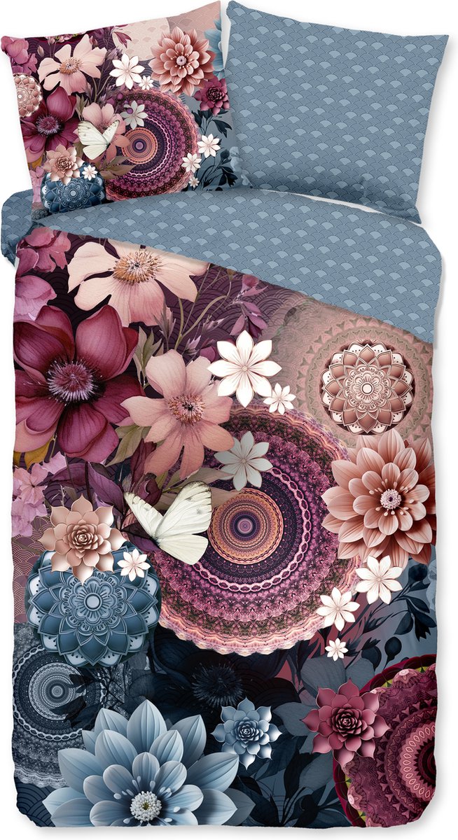 HIP dekbedovertrek mandalas & bloemen - 1 persoons 140x200/220 cm - Multi - 100% Katoen satijn — afbeelding 5