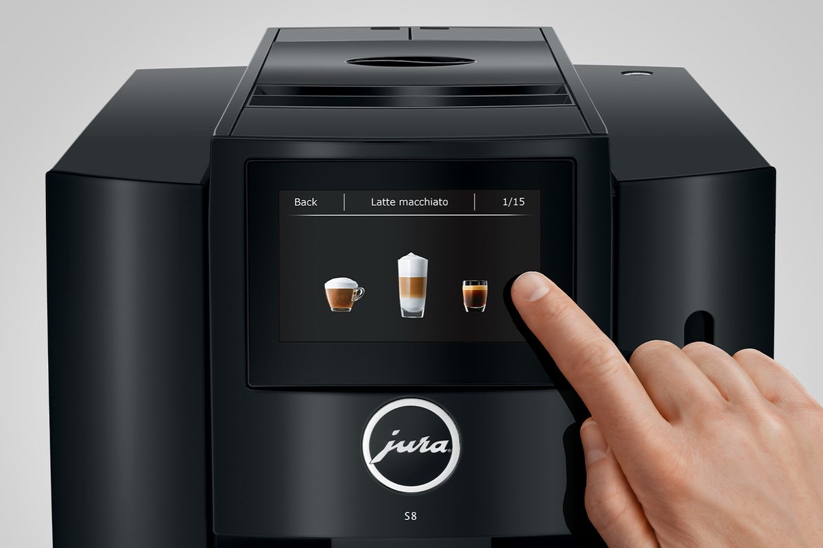 JURA S8 Volautomatische Koffiemachine Piano Black - afbeelding 2
