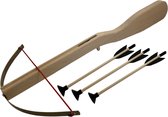 Kruisboog historisch 59 cm incl. 3 pijlen