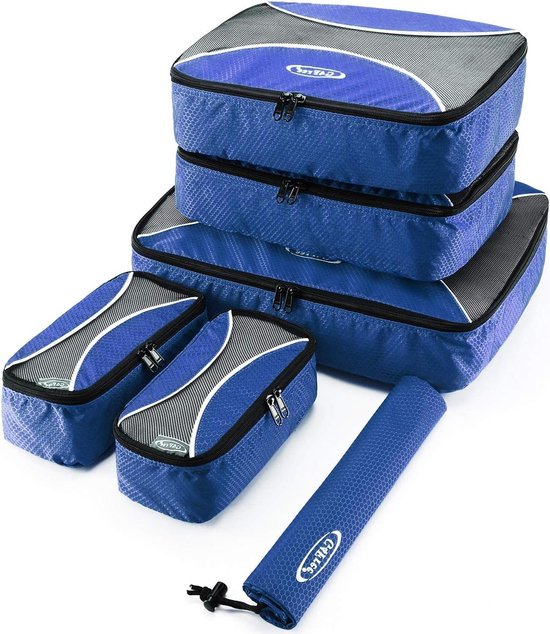 G4Free Organizer voor bagage, thuis, verpakkingskubus, keuze uit voordeelsets van 3, 4, 6, 7, 9 stuks, voordeelset van 6 stuks (1x S, 2x M, 2x L, 1x XL), gaas, zwart G4Free Organizer voor bagage, thuis, verpakkingskubus, keuze uit voordeelsets van 3, 4, 6, 7, 9 stuks, voordeelset van 6 stuks (1x S, 2x M, 2x L, 1x XL), gaas, zwart