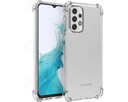 Telefoonhoesje Geschikt voor Samsung Galaxy A53 5G transparant - Shockproof TPU Siliconen Hoesje met Stootrand - Smartphonica geschikt voor Samsung Galaxy A53 5G
