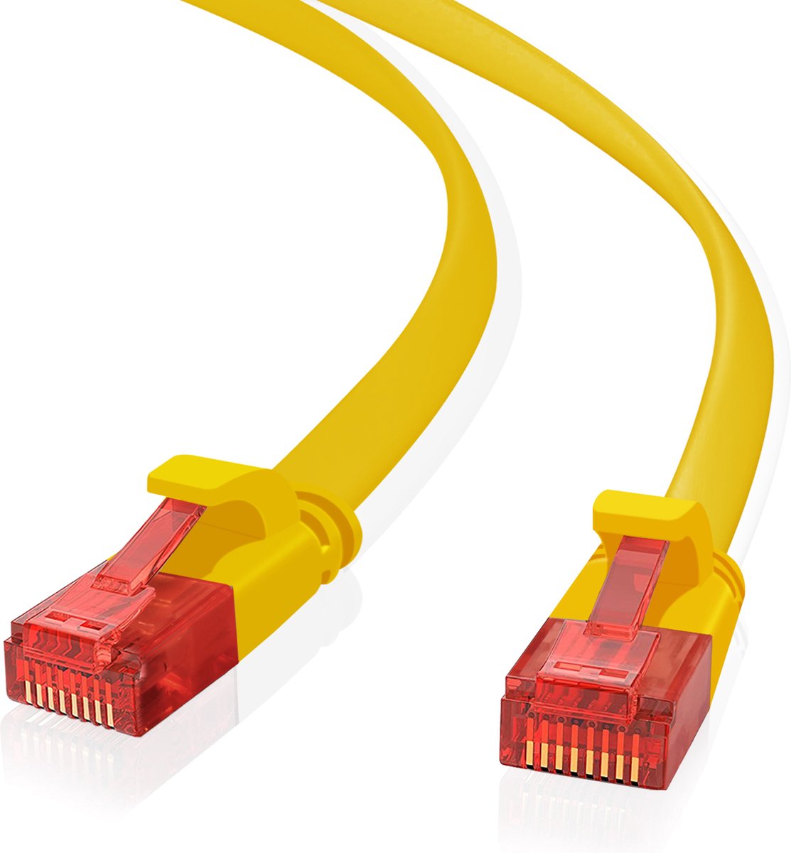 Helos 262990 netwerkkabel Rood, Geel 3 m Cat6 U/UTP (UTP)