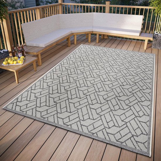 Enyhom Outdoor tapijt, weerbestendig, 240 x 300 cm, omkeerbare vloermat