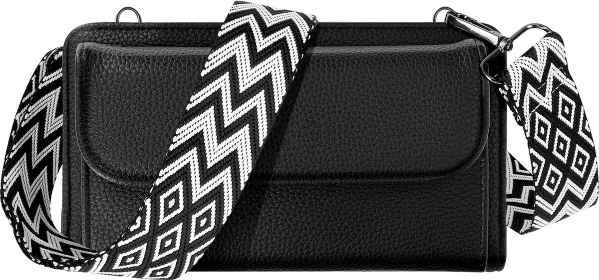 Alta Moda, Handtas Leuke Leren Portemonnee, Zwart