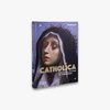Boek 'Catholica: The Visual Culture of Catholicism' met een afbeelding van de Heilige Maagd Maria met doornenkroon.