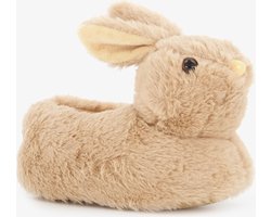 foto van Thu!s kinder pantoffels konijn - Beige - Sloffen - Maat 34/35