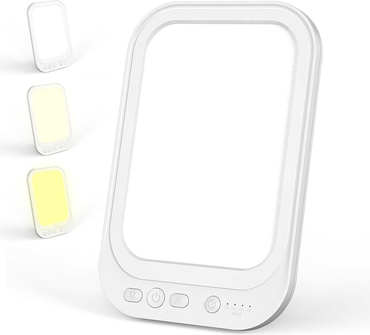 MKSS® Lichttherapie Lamp - Daglichtlamp met Aftel Timer- Bureaulamp Led - Wit