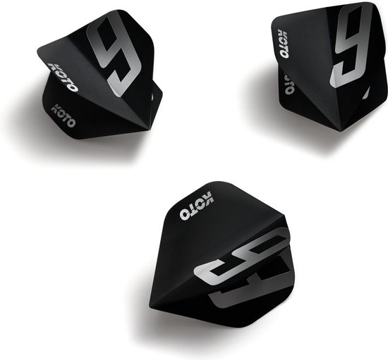 KOTO 9 Edition Metallic NO2 Black & White - Dart Flights van KOTO — afbeelding 4