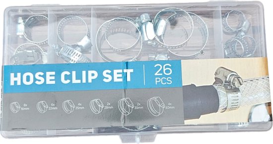 Cornat Slangklemmen Set 12-delig – RVS – Spanbreedtes 12-40 Mm – Voor Slangbevestiging Aan Aansluitingen