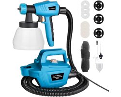 Tilswall® Verfpistool - Vier Spuitmonden - Groot Reservoir - Verfspuiten Elektrisch - Verfspuiten - Verfpistool Electrisch - Accu Verfspuit