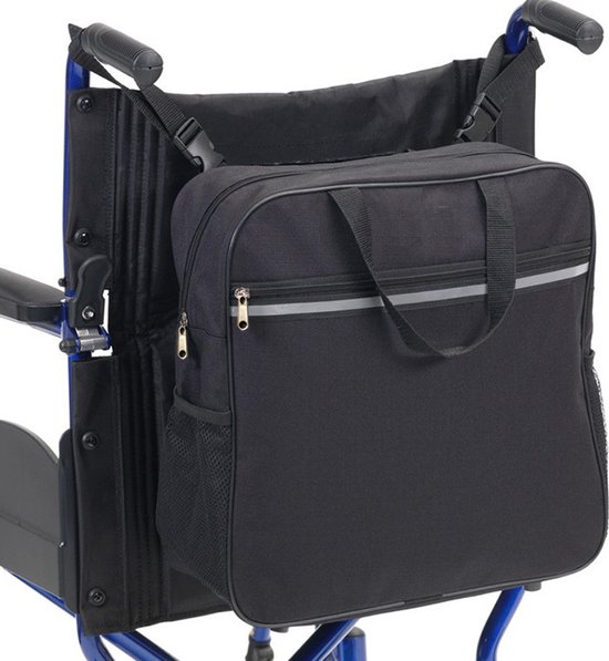 Foto: Rolstoel scootmobieltas groot 37 37cm outdoor tas zwart duurzame oxford doek rolstoel tassen voor de meeste rolstoelen