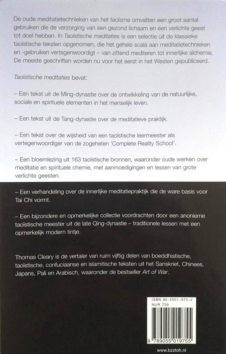 Taoistische Meditaties - back cover