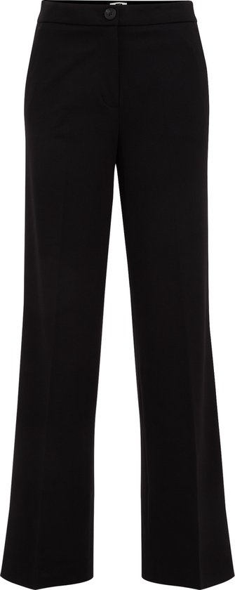 WE Fashion Dames wide leg pantalon met stretch
